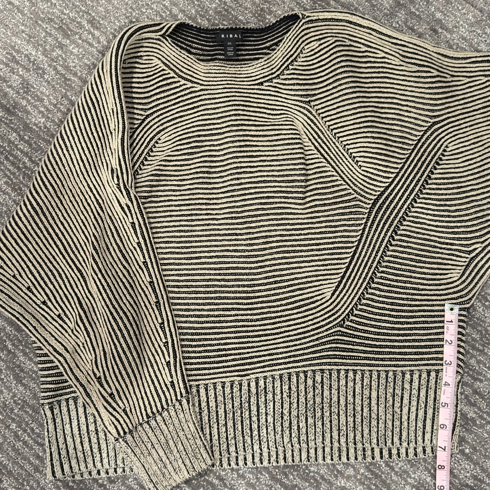 TRIBAL Textured Dolman Womens Large Sweater